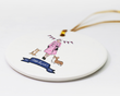 Jubilee Ceramic Two-Sided Ornament