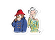 Queen Elizabeth & Paddington Bear Tea Sticker