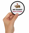 We Dissent - Burn Down the Patriarchy Patch (White)