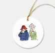 Queen & Paddington Tea 1 Ceramic Two-Sided Ornament