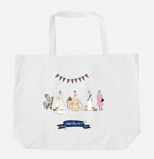 Queen Elizabeth Life Celebration Oversized Tote