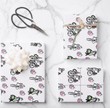 Holiday Black & White Gift Wrap Sheets