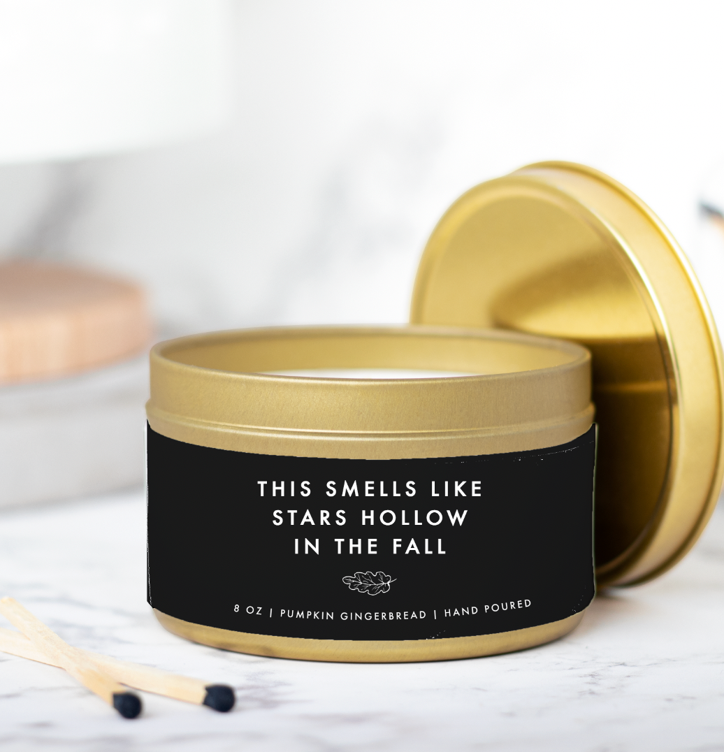 Gilmore Girls Stars Hollow Tin Candle