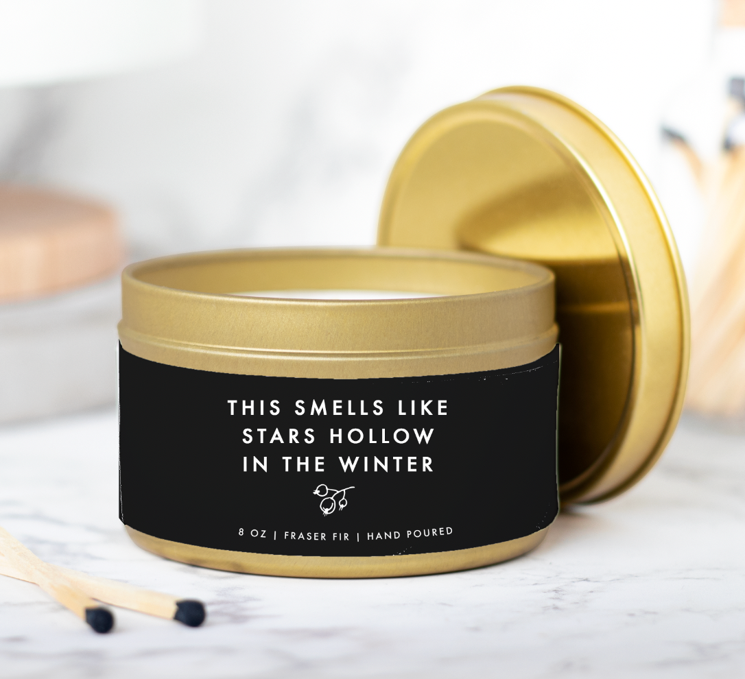 Gilmore Girls Stars Hollow Tin Candle