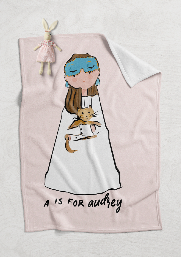 Girl Power Alphabet Minky Blankets