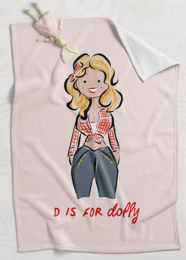Girl Power Alphabet Minky Blankets