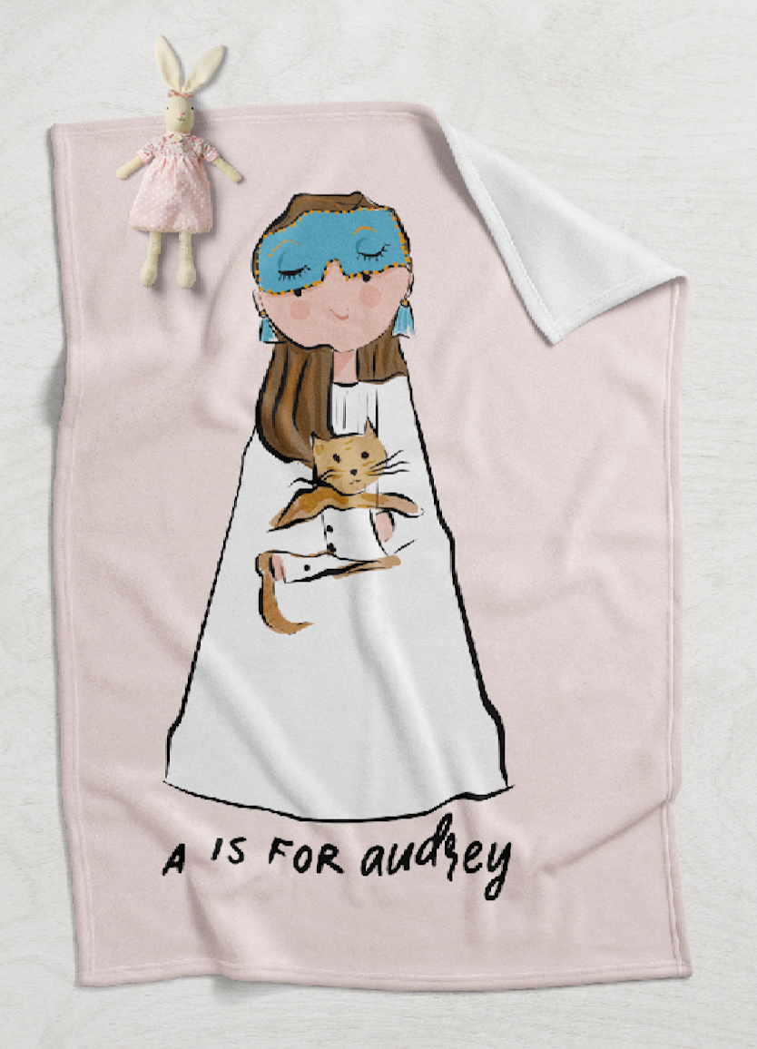 Girl Power Alphabet Minky Blankets