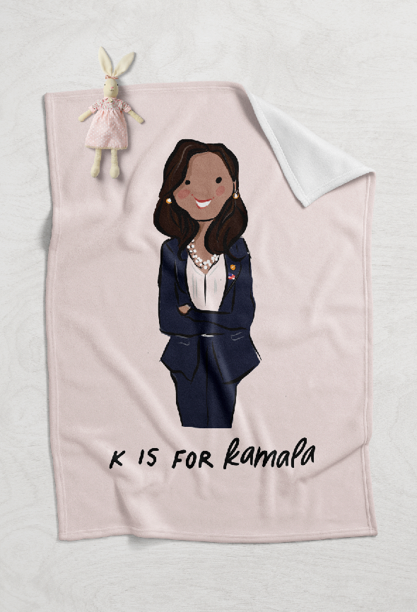 Girl Power Alphabet Minky Blankets
