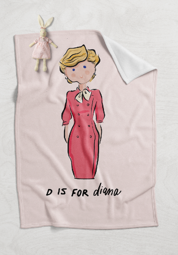 Girl Power Alphabet Minky Blankets