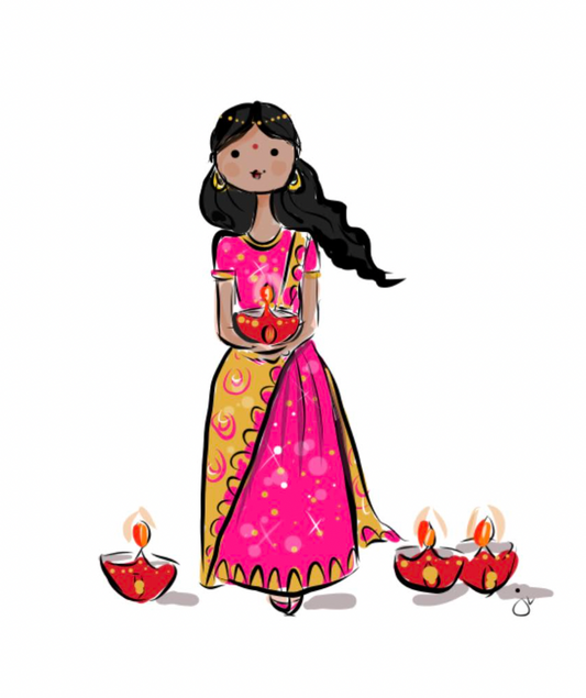 Happy Diwali Coloring Page