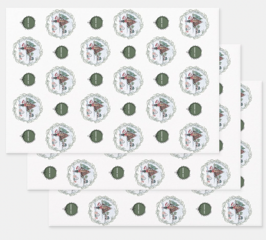 Holiday 22 Snow Day Gift Wrap Sheets