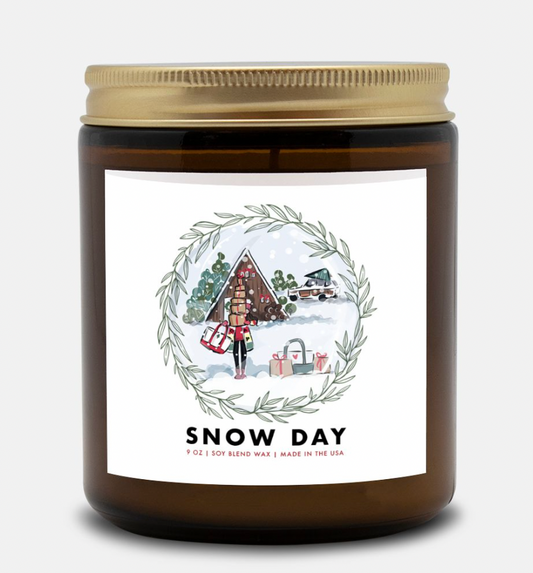 Holiday 22 Snow Day Amber Candle