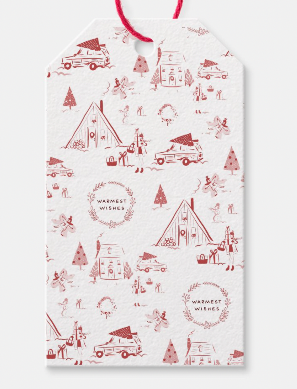 Holiday Toile Gift Tags