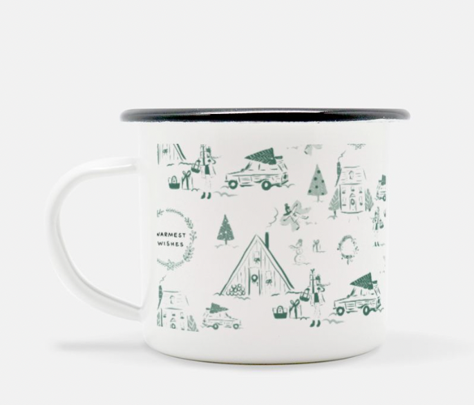 Holiday Toile Camp Mug