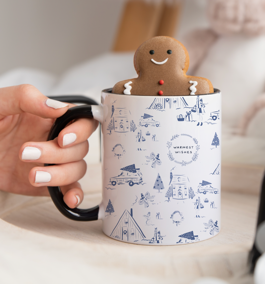 Holiday Toile Mugs