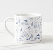 Holiday Toile Espresso Cups