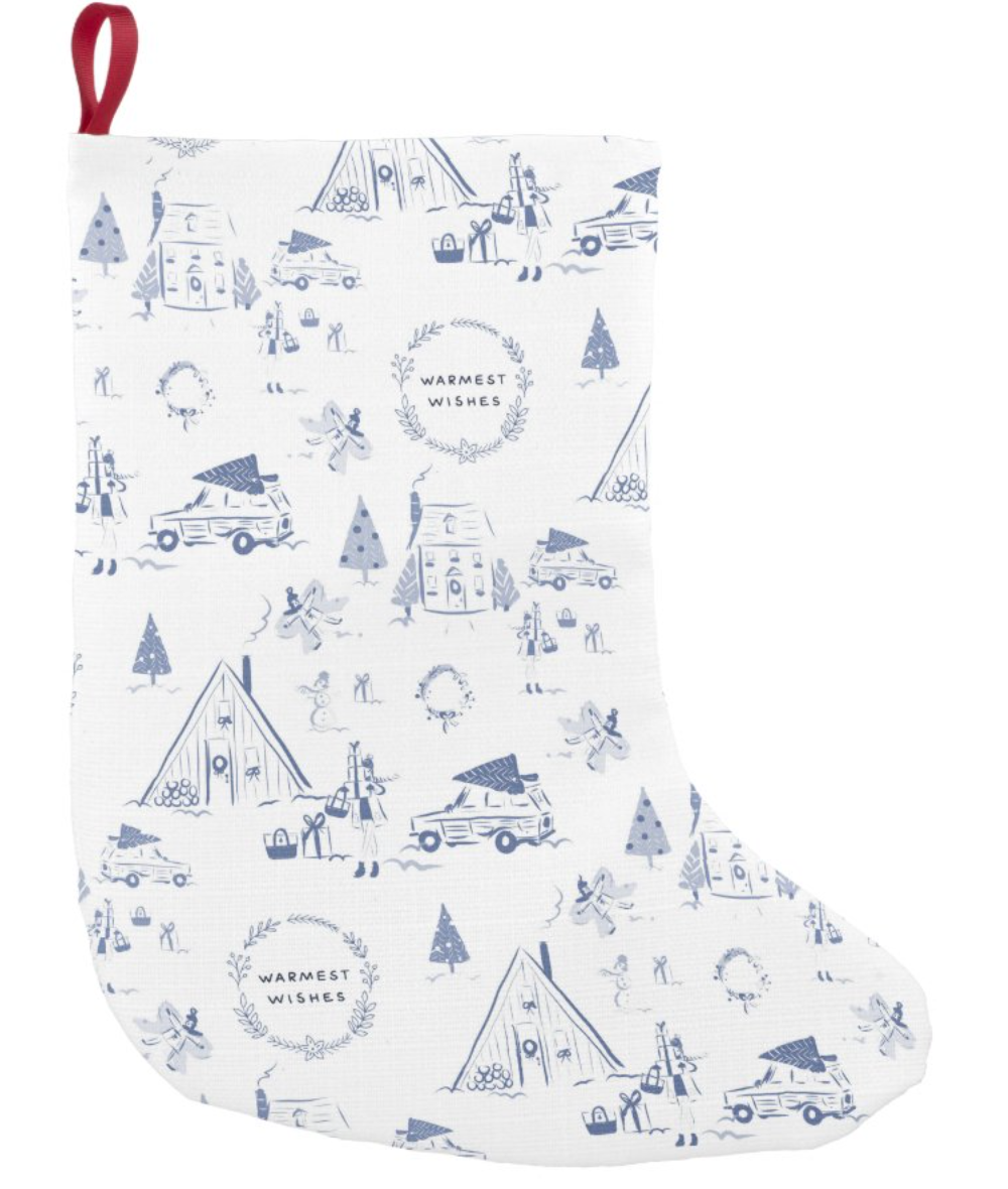 Holiday Toile Stockings