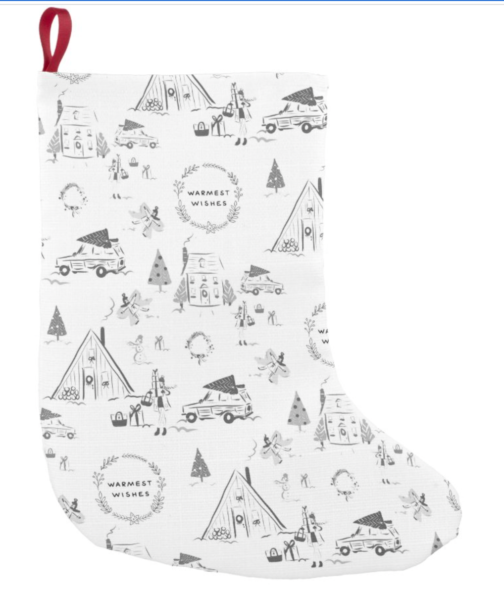 Holiday Toile Stockings