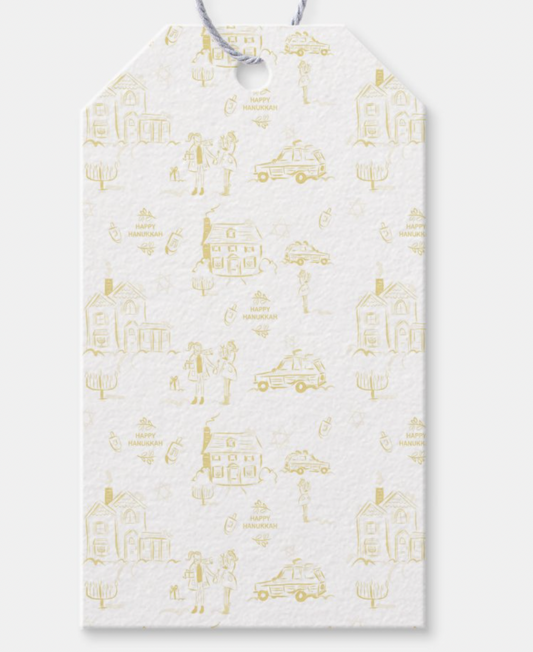 Hanukkah Toile Gift Tags