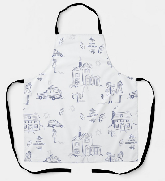 Hanukkah Toile Apron