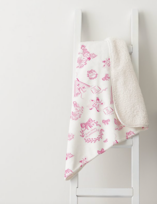 Holiday Toile Burn Down the Patriarchy Sherpa Throws