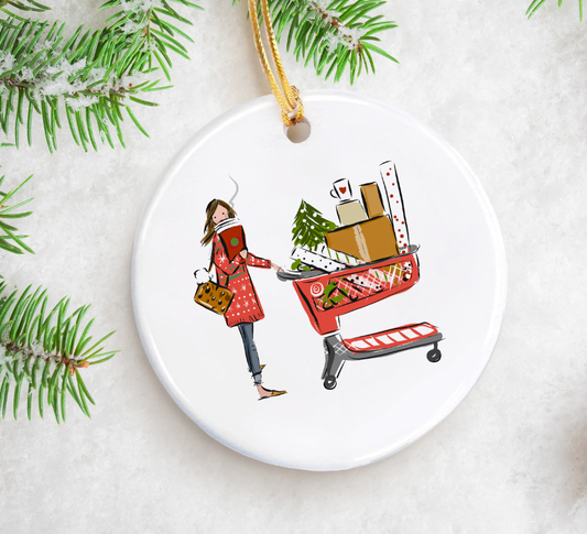Christmas Shopper Ornament