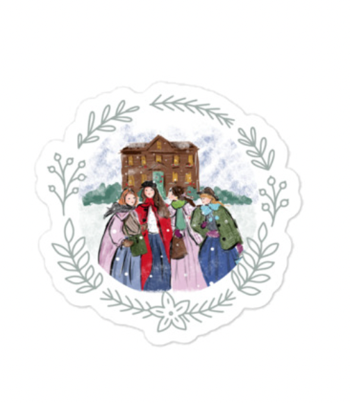 Little Women Winter Sticker