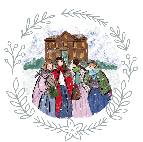 Little Women Winter Sticker