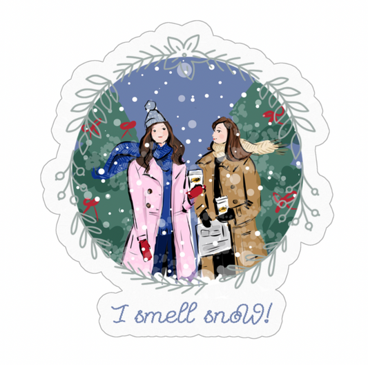 Gilmore Girls I Smell Snow Sticker