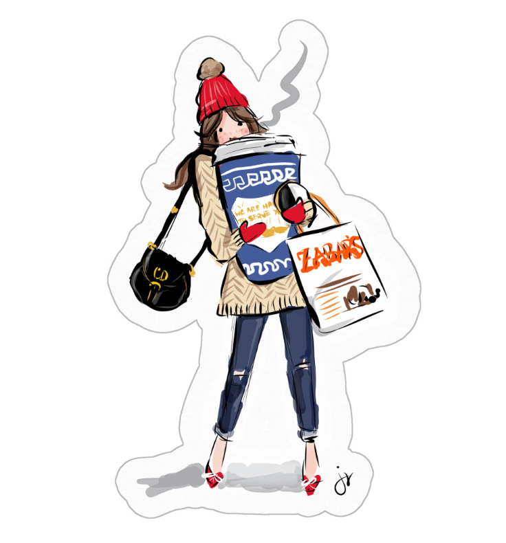 Hanukkah NYC Shopper Zabars Sticker