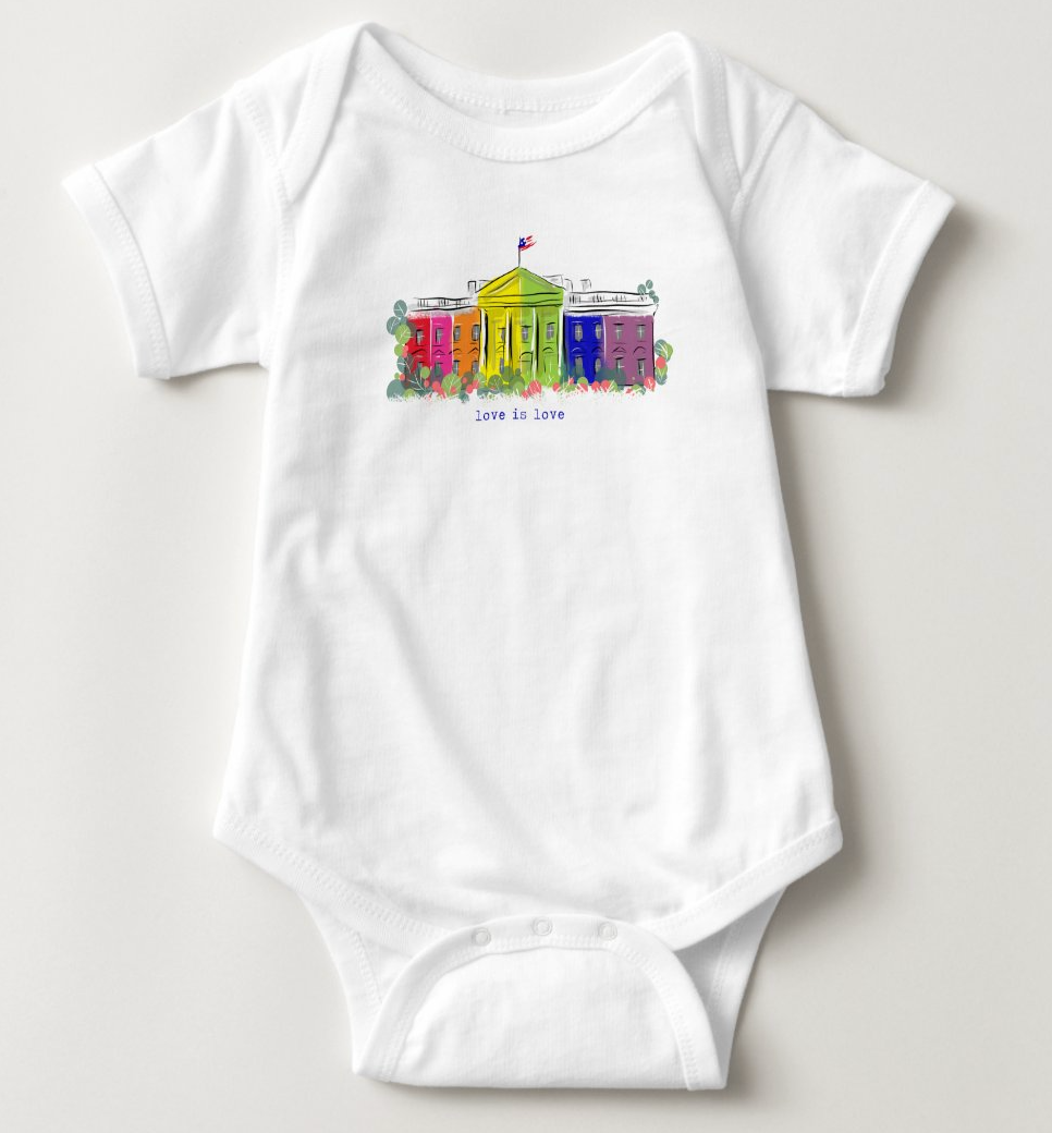 White House Rainbow Onesies