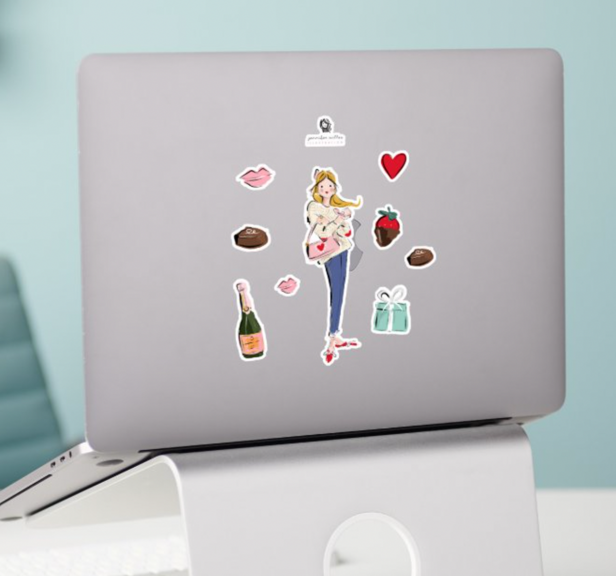 Valentine's Day Girls Stickers