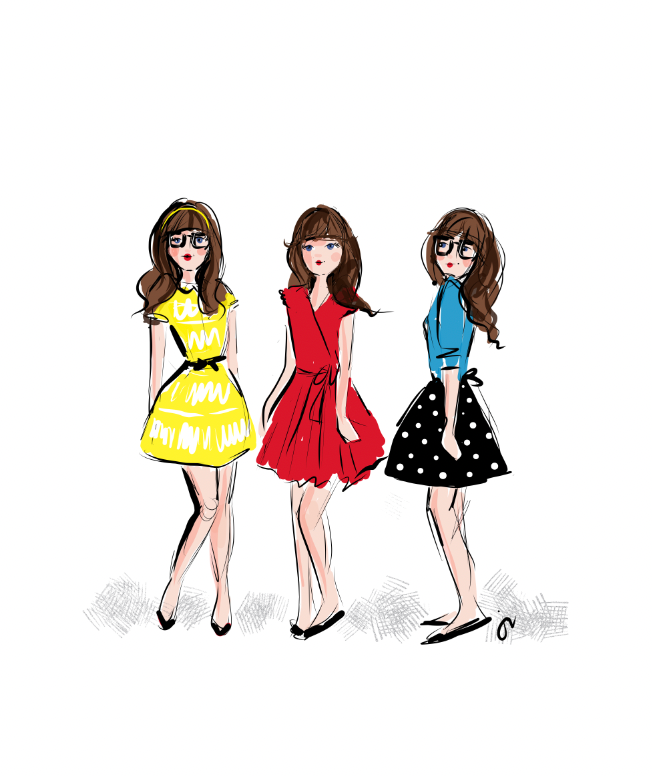 New Girl Jess Art Print
