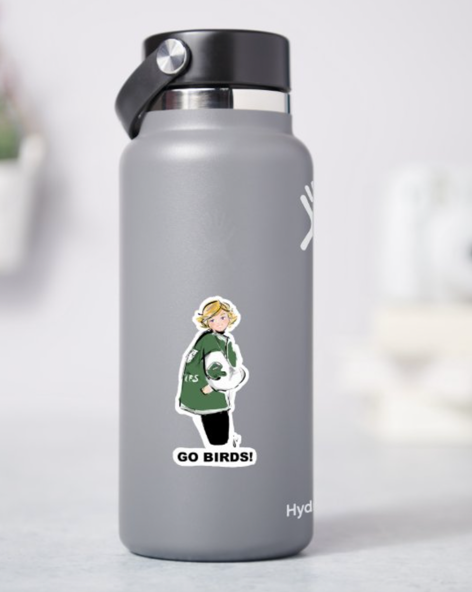 Princess Diana Philadelphia Eagles Sticker