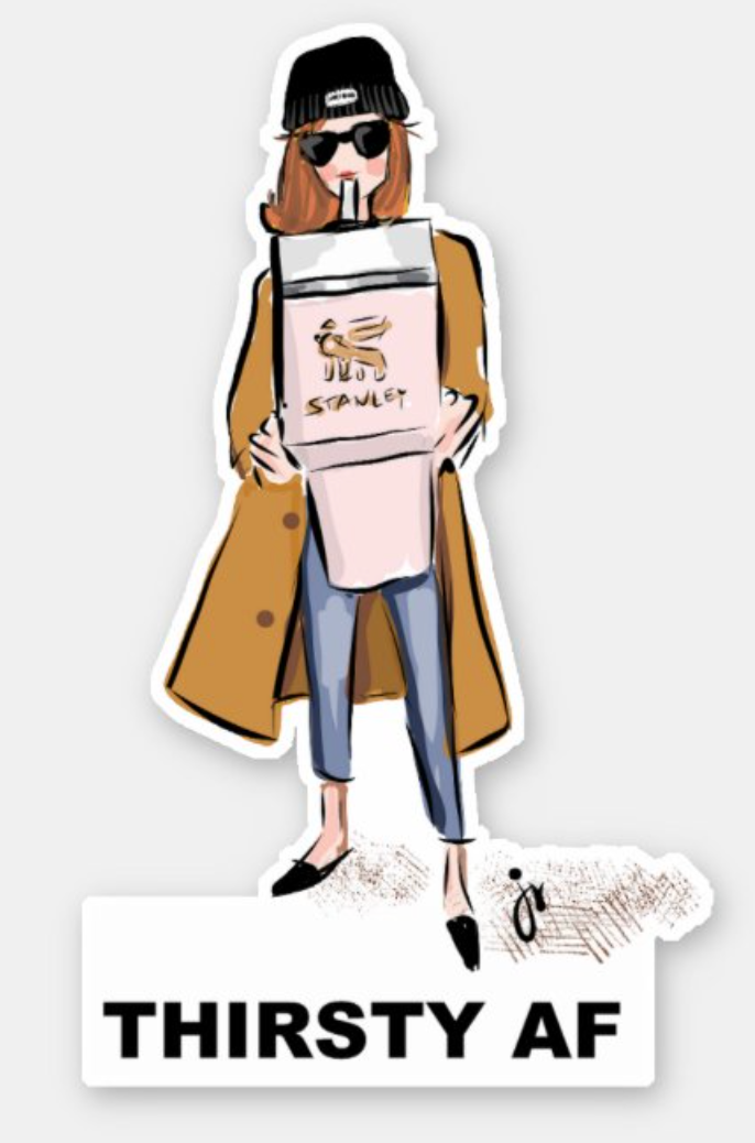 Thirsty AF Sticker