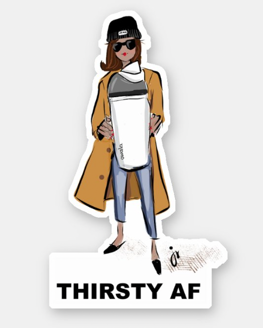 Thirsty AF Sticker