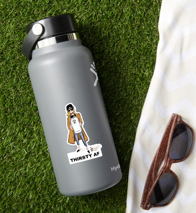 Thirsty AF Sticker