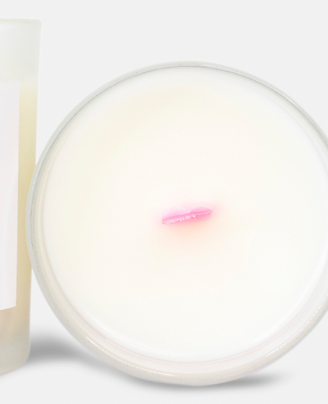 I Can Buy Myself Flowers Pink Wick Frosted Candle