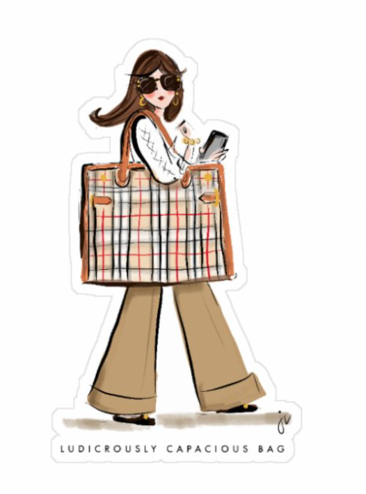 Succession Ludicrously Capacious Bag Sticker