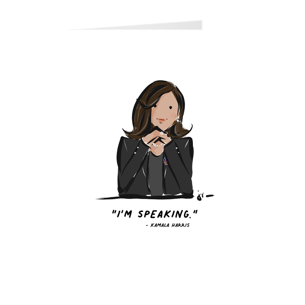 I'm Speaking Greeting Card