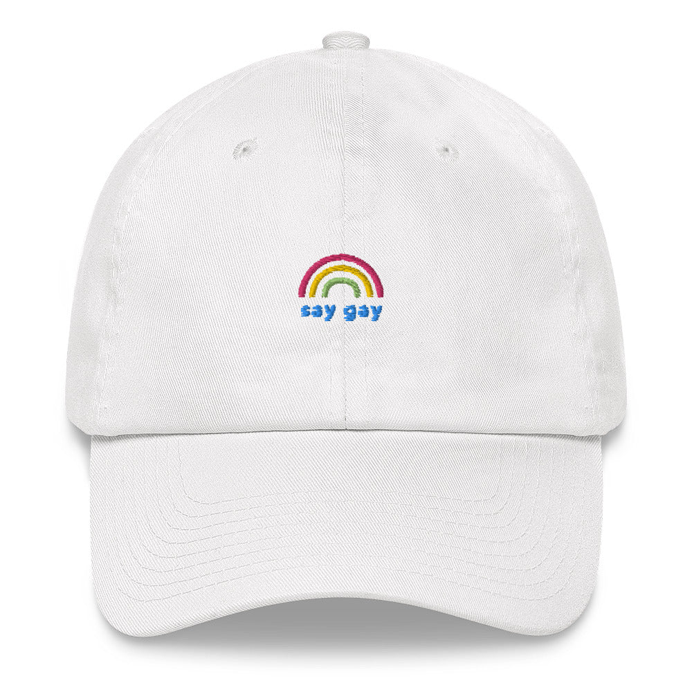 Say Gay Embroidered Baseball Hat